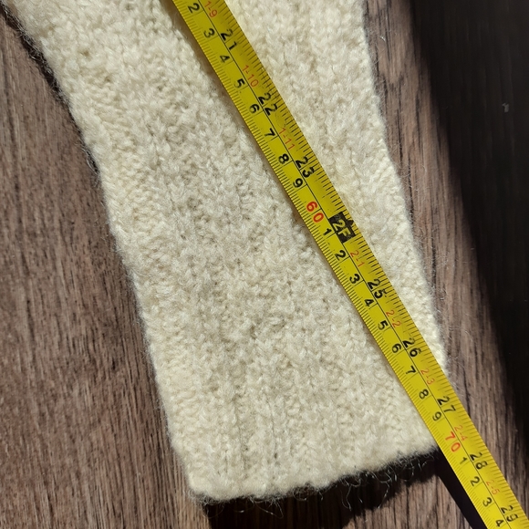 LOFT Ivory colored sweater . Loft . Ann Taylor . lace knit sweater size M - Picture 10 of 12